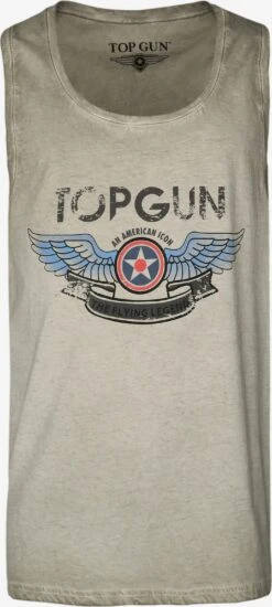 Top Gun Tanktops Shirt Flap Heren Groen