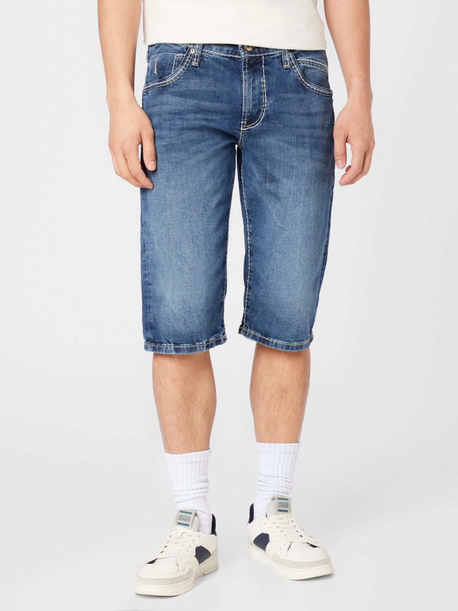Camp David Denim Shorts Slimfit Jeans RO:BI Heren Blauw 2 Camp David Denim Shorts Slimfit Jeans RO:BI Heren Blauw - Afbeelding 2
