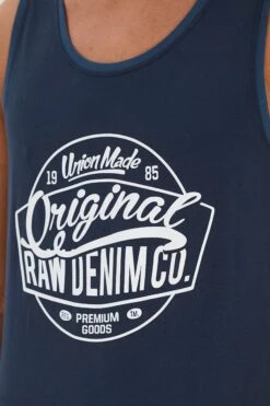 Blend Tanktops Shirt WALEX Heren Blauw -Herenkleding Winkel c3d78213a303f02df29460be088ac0a0