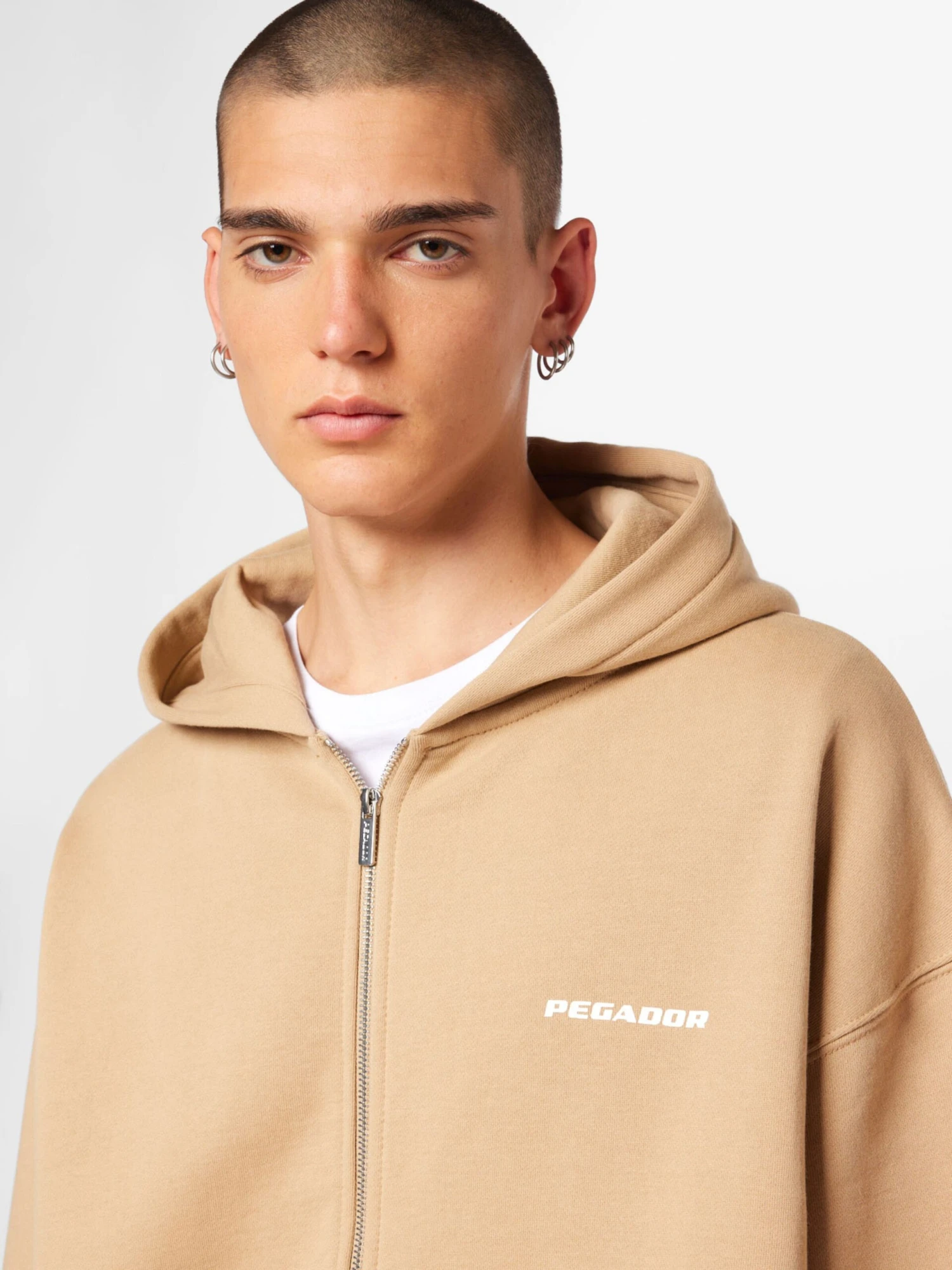 Pegador Sweatvesten Met Capuchon Sweatvest Heren Lichtbruin 2 Pegador Sweatvesten Met Capuchon Sweatvest Heren Lichtbruin - Afbeelding 2