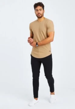 T-shirts Shirt Heren Beige / Bruin -Herenkleding Winkel c6aa1b618126ef98c9166d731f8308c8