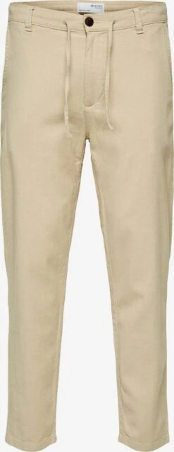 Selected Homme Pantalons Regular Broek Brody Heren Beige