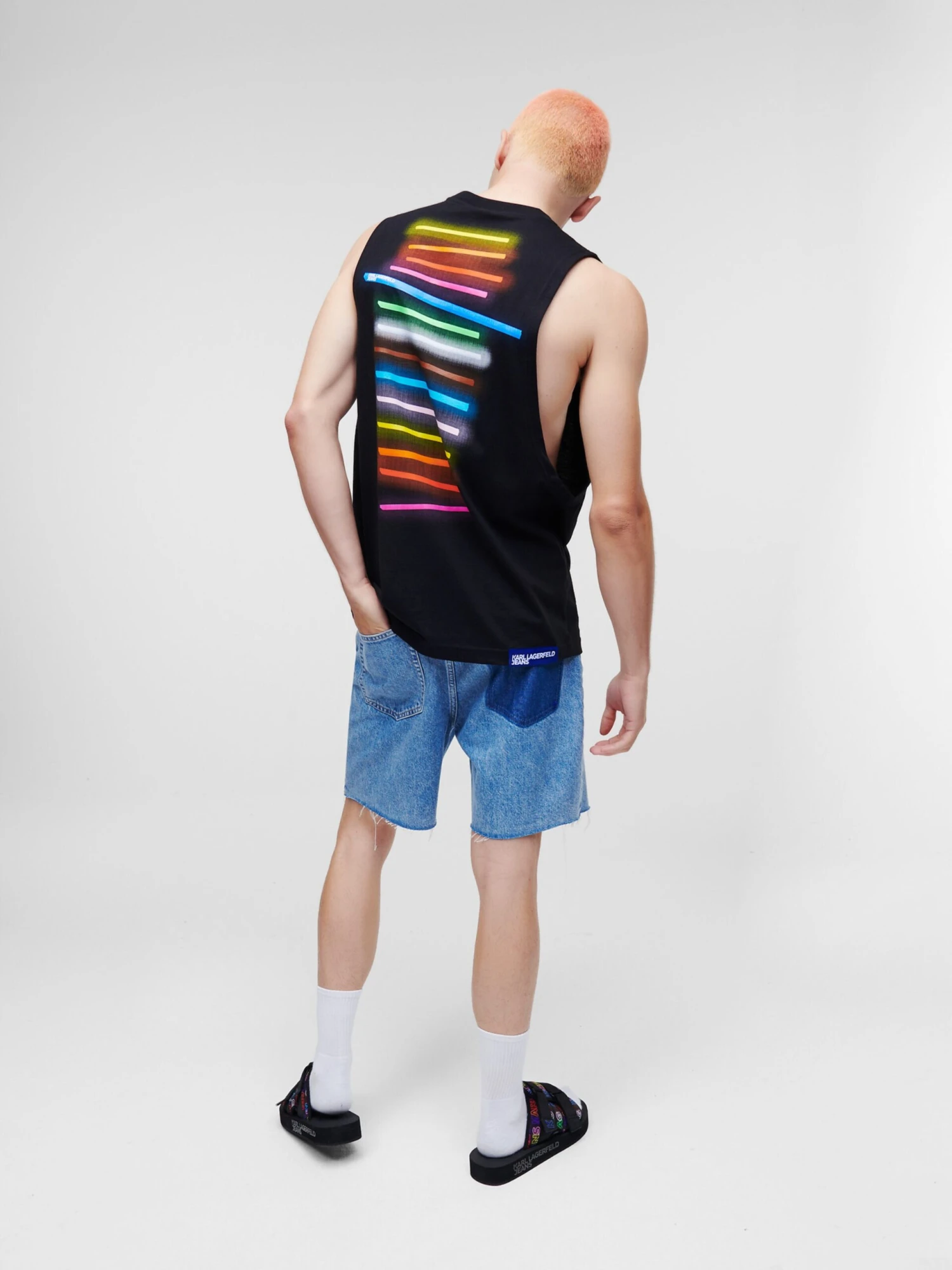Karl Lagerfeld Jeans Tanktops Shirt Heren Zwart 3 Karl Lagerfeld Jeans Tanktops Shirt Heren Zwart - Afbeelding 3