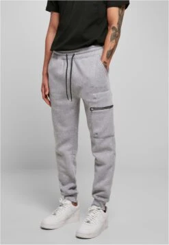 URBAN CLASSICS Sweatpants Tapered Broek Heren Grijs Gemêleerd -Herenkleding Winkel c8efa9589cd48701642edc0e606a6705
