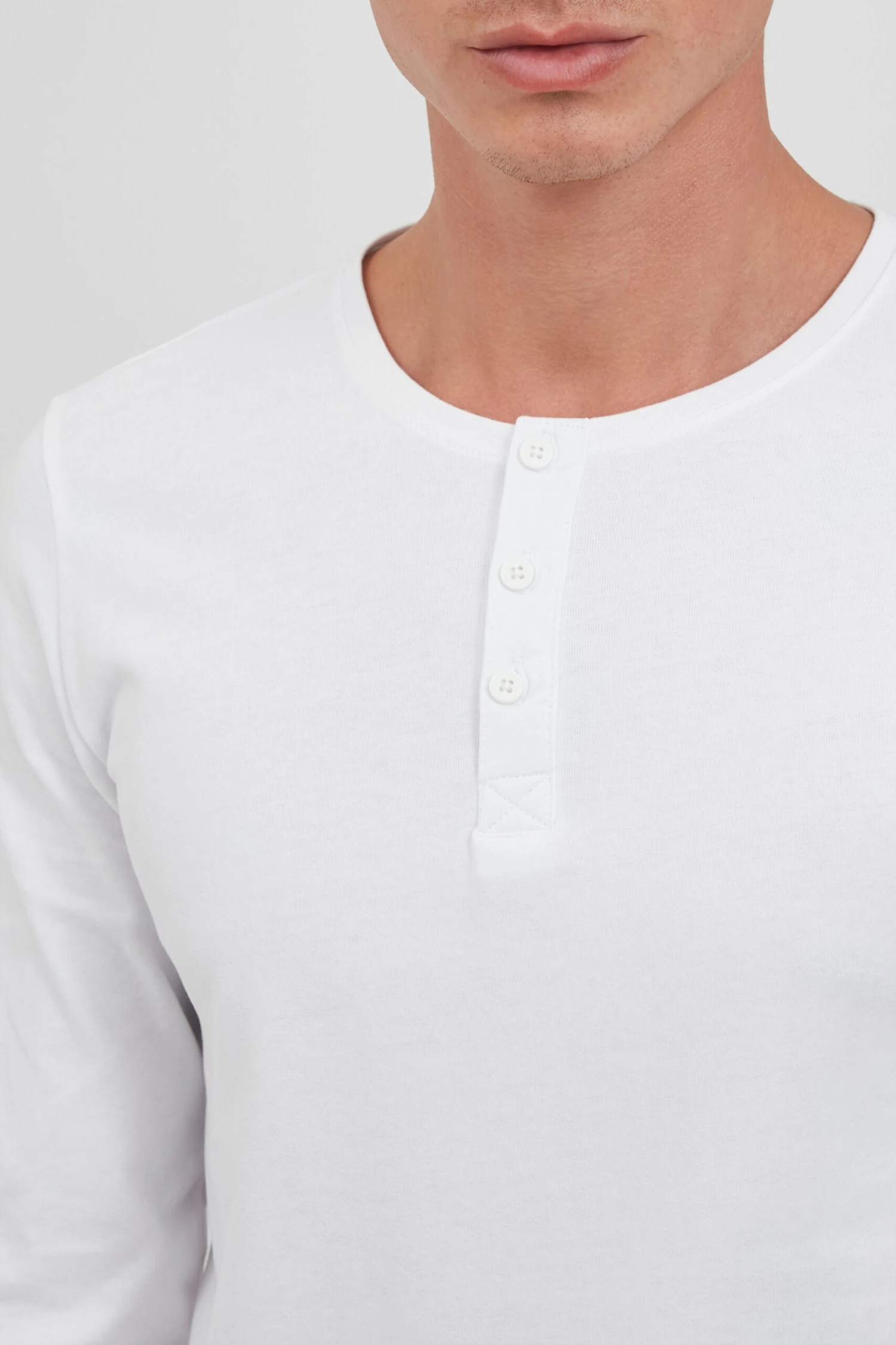 Solid Longsleeves Shirt SDVinton Tee LS Heren Wit 5 Solid Longsleeves Shirt SDVinton Tee LS Heren Wit - Afbeelding 5