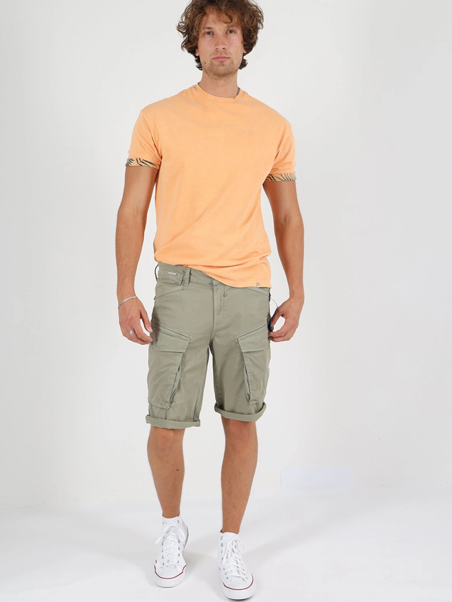 Cargo Shorts Loosefit Cargobroek Heren Olijfgroen 3 Cargo Shorts Loosefit Cargobroek Heren Olijfgroen - Afbeelding 3