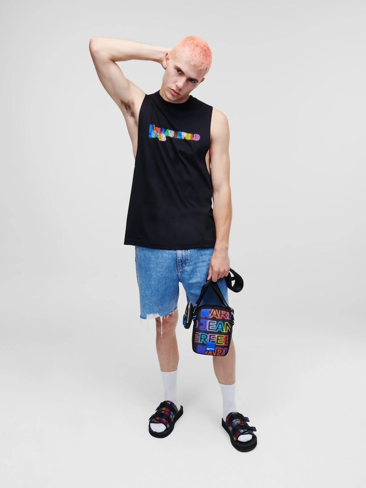 Karl Lagerfeld Jeans Tanktops Shirt Heren Zwart 5 Karl Lagerfeld Jeans Tanktops Shirt Heren Zwart - Afbeelding 5