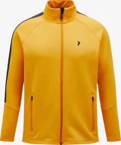 Peak Performance Fleece Jassen Fleece Jas Heren Geel