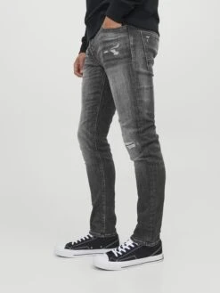 Jack & Jones Jeans Slimfit Jeans GLENN Heren Zwart -Herenkleding Winkel d1af506e9b4b20974cc7afb6750f713c
