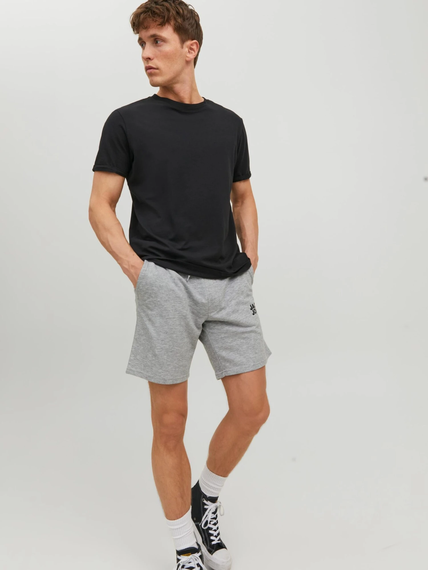 Jack & Jones Sweat Shorts Regular Broek BEX Heren Lichtgrijs 5 Jack & Jones Sweat Shorts Regular Broek BEX Heren Lichtgrijs - Afbeelding 5