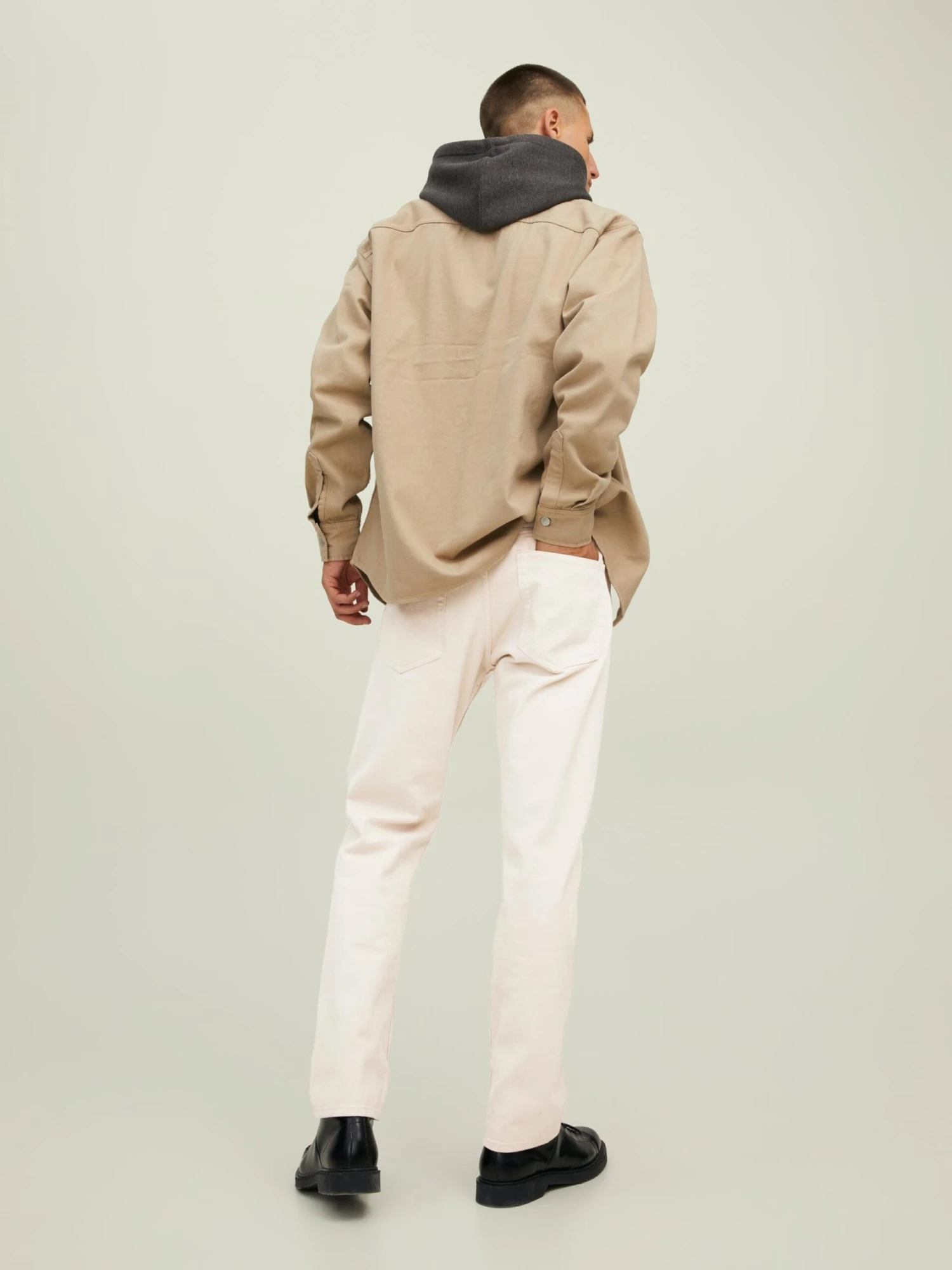 Jack & Jones Straight Regular Jeans Chris Heren Offwhite 4 Jack & Jones Straight Regular Jeans Chris Heren Offwhite - Afbeelding 4