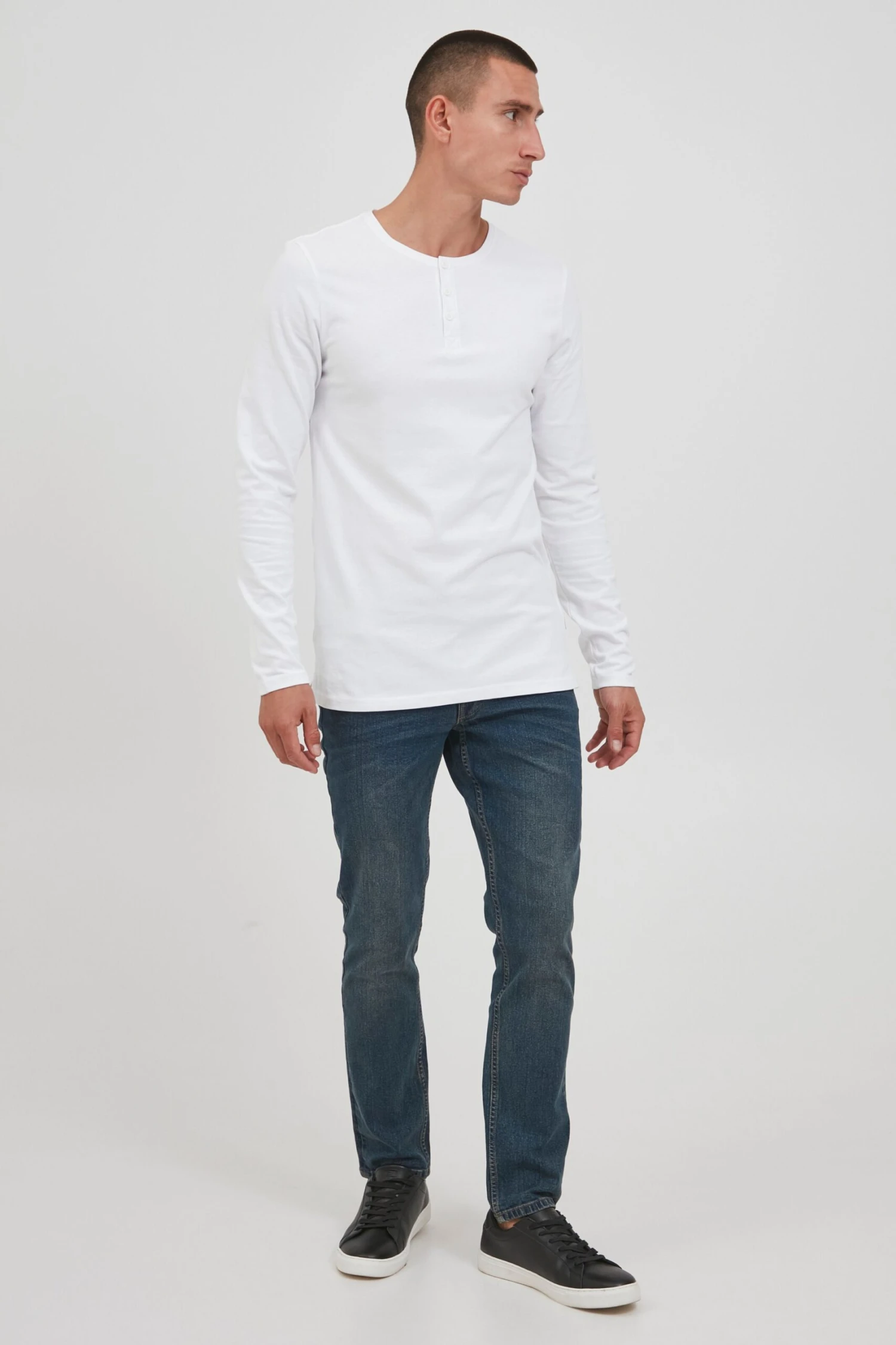 Solid Longsleeves Shirt SDVinton Tee LS Heren Wit 3 Solid Longsleeves Shirt SDVinton Tee LS Heren Wit - Afbeelding 3