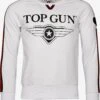 Top Gun Sweatshirts Sweatshirt Streak Heren Wit