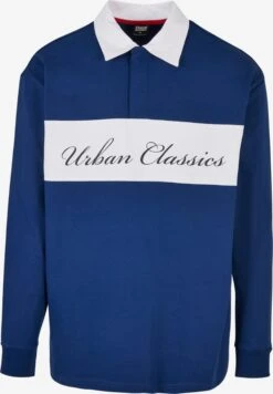 URBAN CLASSICS Longsleeves Shirt Heren Blauw