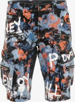 Cipo & Baxx Cargo Shorts Regular Cargobroek Shaded Heren Gemengde Kleuren