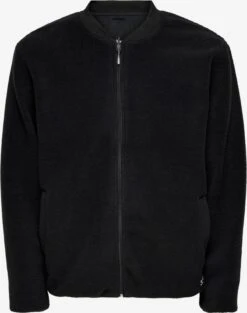 Only & Sons Fleece Jassen Fleece Jas Sawyer Heren Zwart