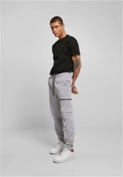 URBAN CLASSICS Sweatpants Tapered Broek Heren Grijs Gemêleerd -Herenkleding Winkel e5fb7babe28a0d30f0b43d8fe28f06e8