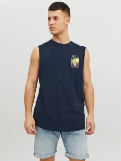 Jack & Jones Tanktops Shirt Heren Navy 8 Jack & Jones Tanktops Shirt Heren Navy -Herenkleding Winkel e634964eaf5e2123d228f80f317cdc3c