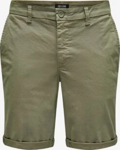Only & Sons Chino Shorts Slimfit Chino Peter Heren Kaki