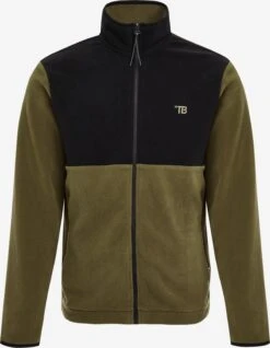 Threadbare Fleece Jassen Fleece Jas Glacier Heren Olijfgroen