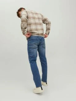 Jack & Jones Jeans Tapered Jeans Mike Heren Blauw -Herenkleding Winkel e92f1f1ed2a05e2831af9a783a1792d0