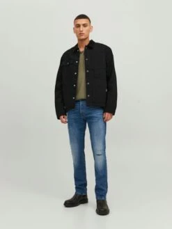 Jack & Jones Straight Regular Jeans Heren Blauw -Herenkleding Winkel e9b510b5793bc09818ce9ada551d15bd