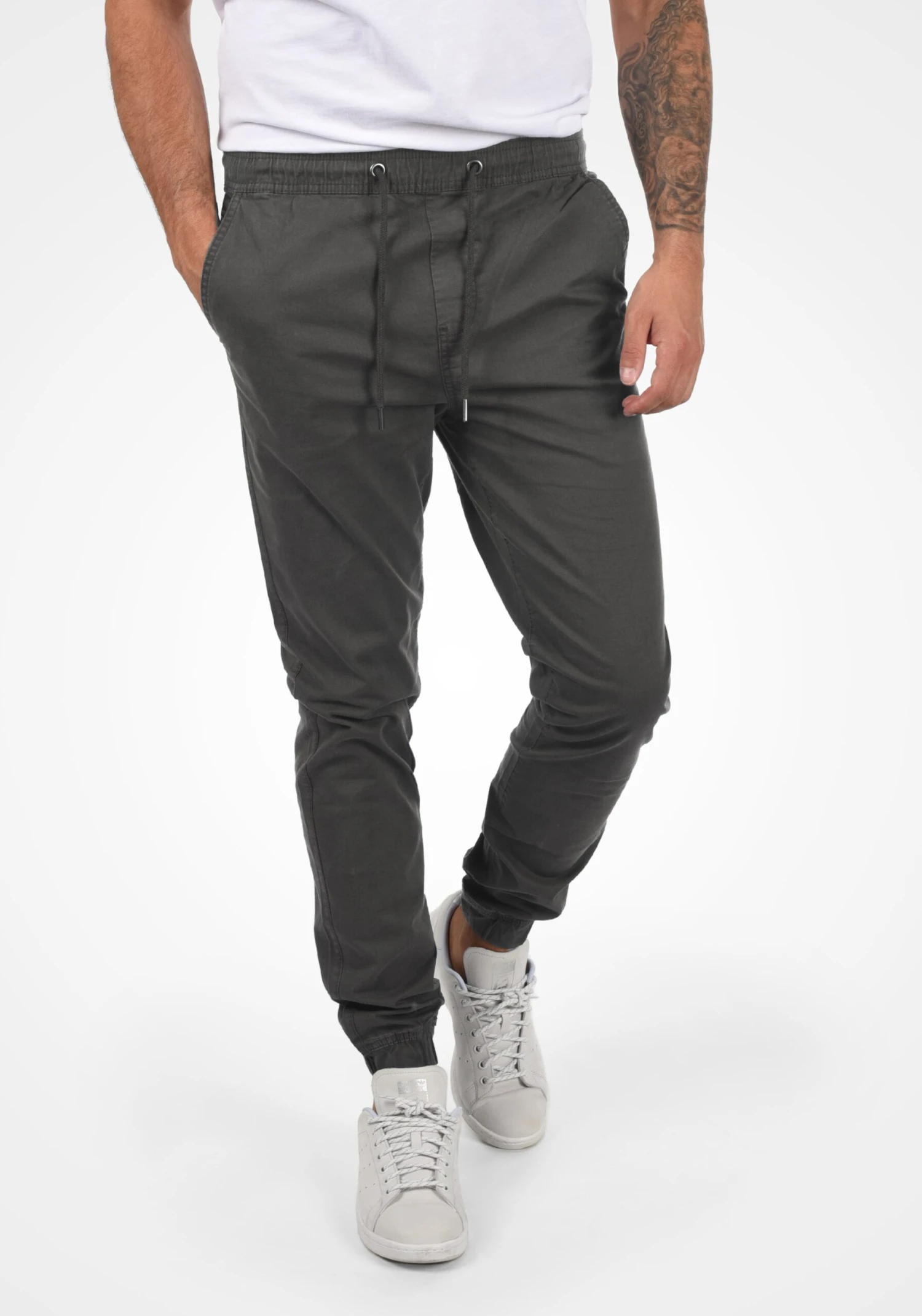 Solid Chinos Regular Chino THEREON Heren Grijs 2 Solid Chinos Regular Chino THEREON Heren Grijs - Afbeelding 2