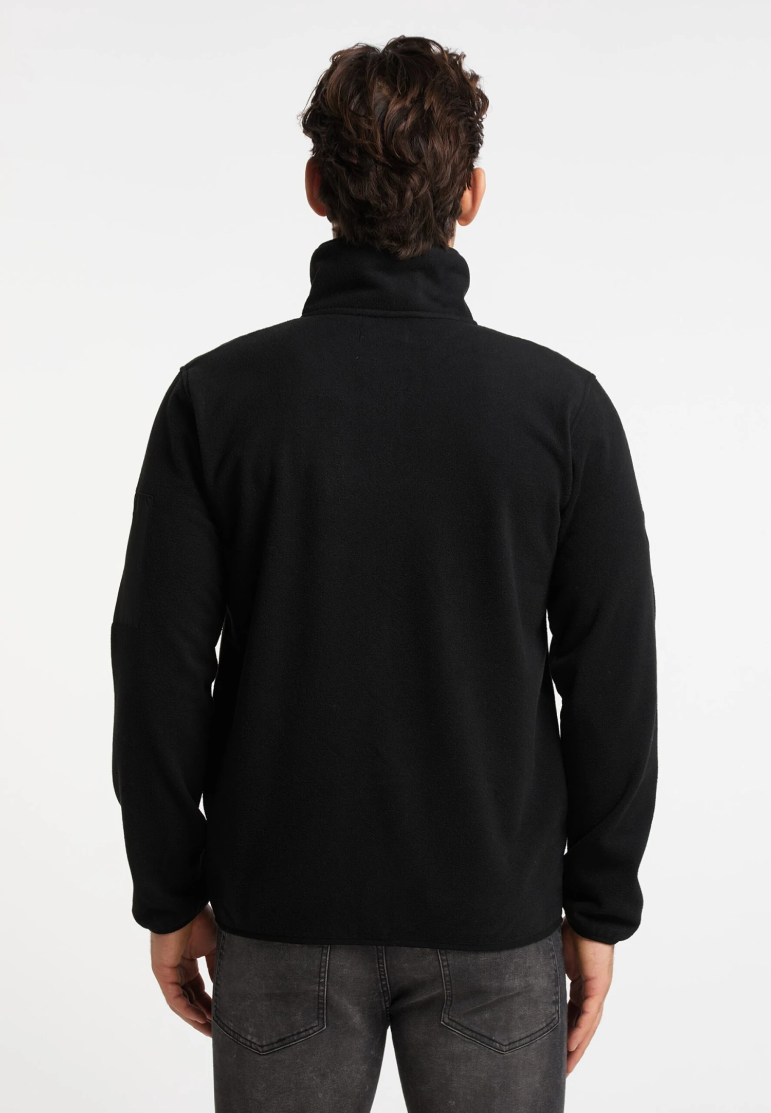 Fleece Jassen Fleece Jas Threezy Heren Zwart 3 Fleece Jassen Fleece Jas Threezy Heren Zwart - Afbeelding 3