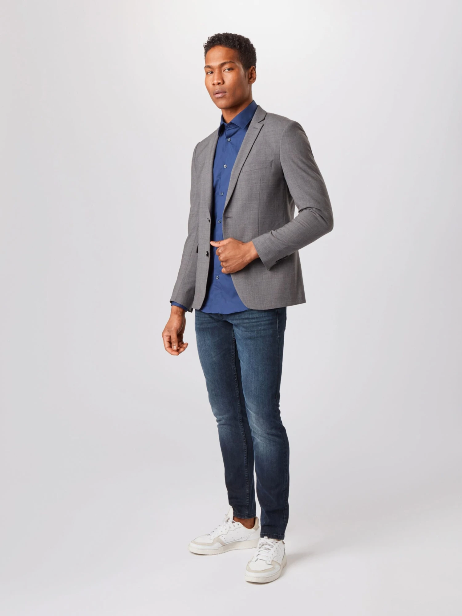 ESPRIT Colberts Regular Fit Business-colbert Heren Grijs Gemêleerd 5 ESPRIT Colberts Regular Fit Business-colbert Heren Grijs Gemêleerd - Afbeelding 5