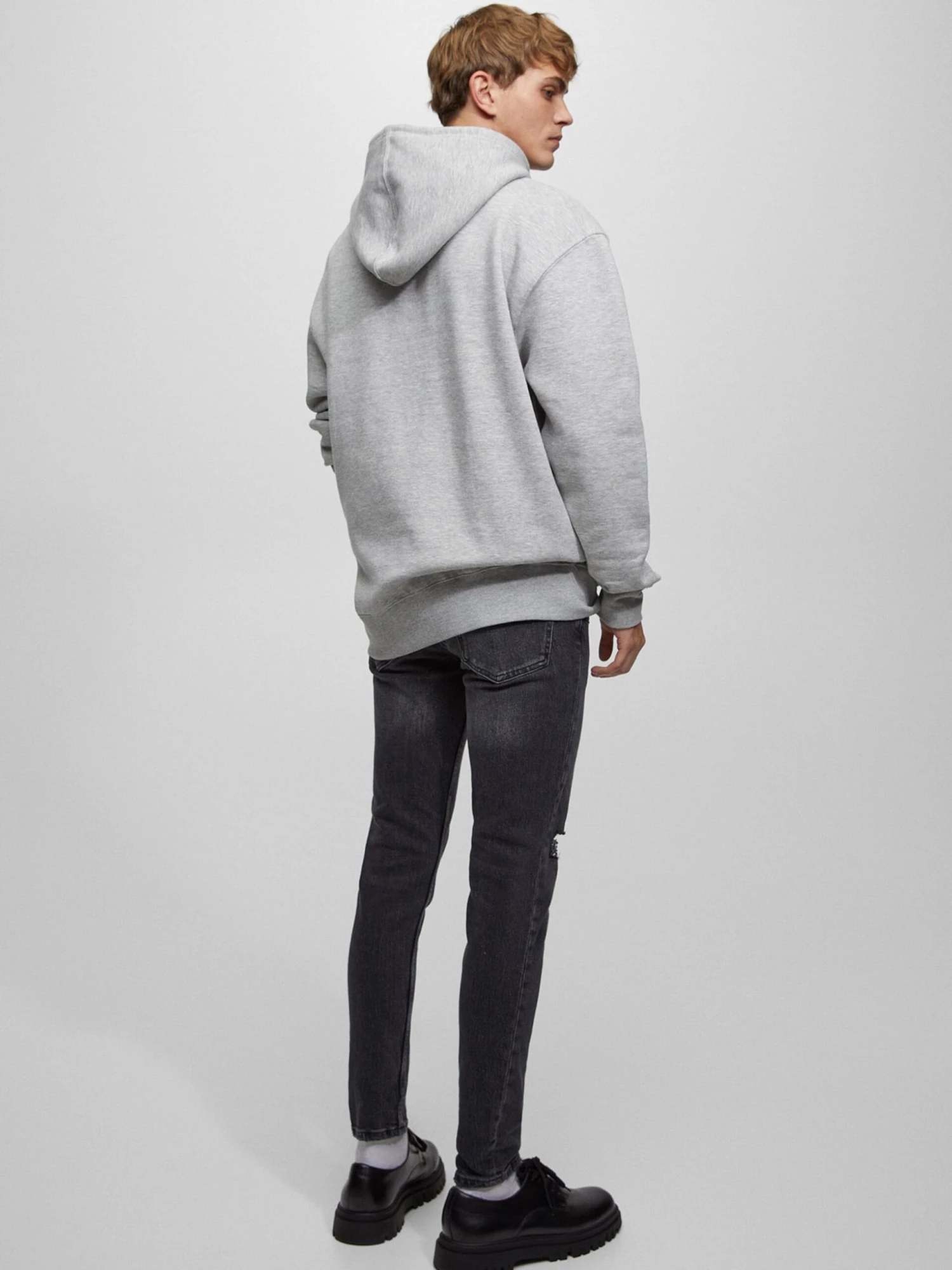 PULL & BEAR Straight Regular Jeans Heren Zwart 4 PULL & BEAR Straight Regular Jeans Heren Zwart - Afbeelding 4