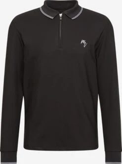 RIVER ISLAND Longsleeves Shirt MAISON Heren Zwart