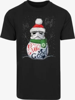 F4NT4STIC T-shirts Shirt Star Wars Heren Zwart