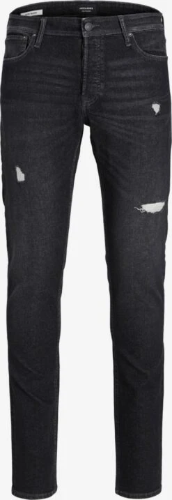 Jack & Jones Jeans Slimfit Jeans Glenn Heren Zwart