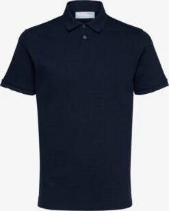 Selected Homme Polos Shirt Walter Heren Nachtblauw