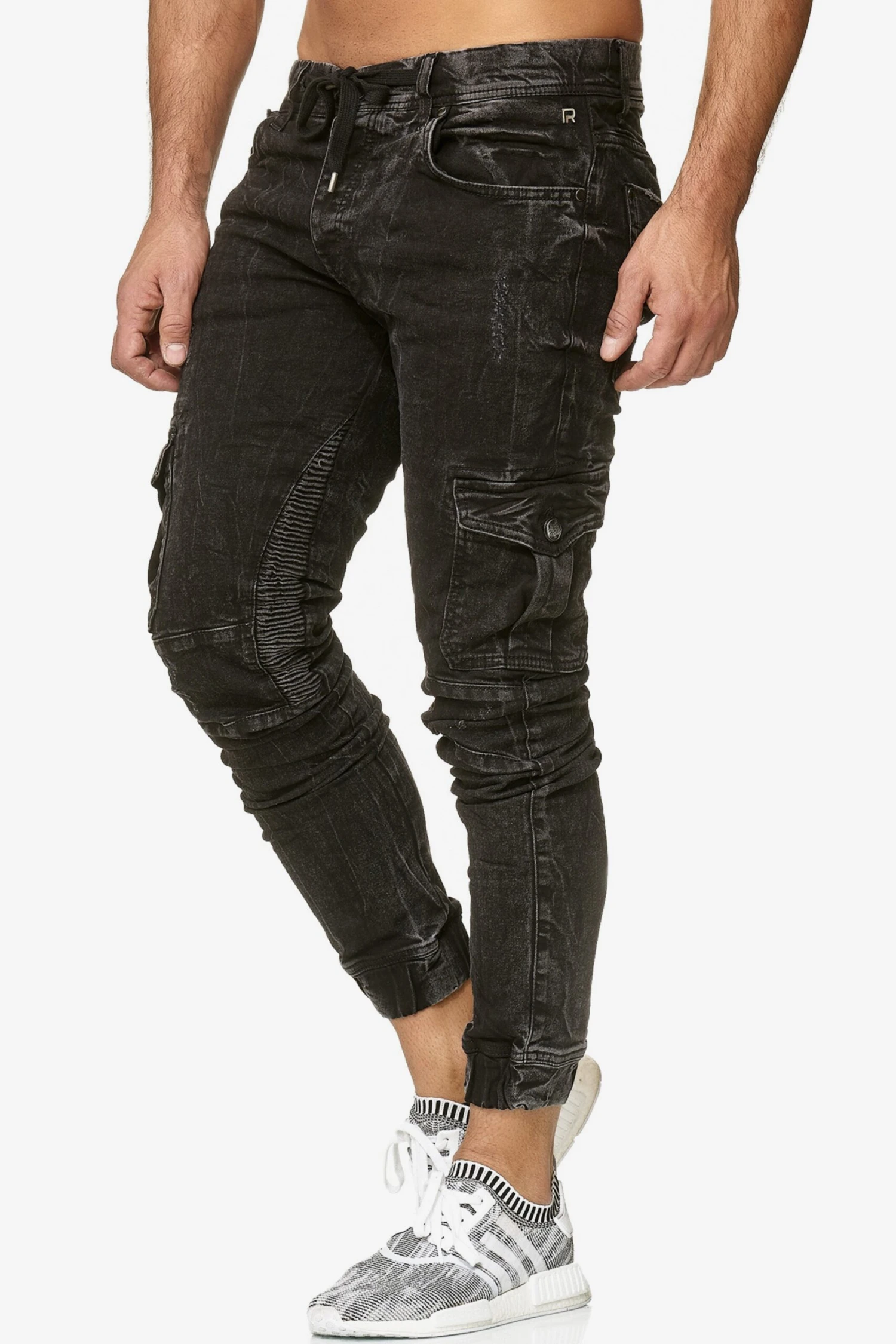 Jeans Tapered Jeans Heren Zwart 4 Jeans Tapered Jeans Heren Zwart - Afbeelding 4