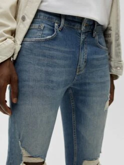 PULL & BEAR Jeans Skinny Jeans Heren Blauw -Herenkleding Winkel f9102ec8b92c808f6e869263de2ada48