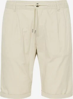 Lindbergh Chino Shorts Regular Bandplooibroek Heren Stone Grey