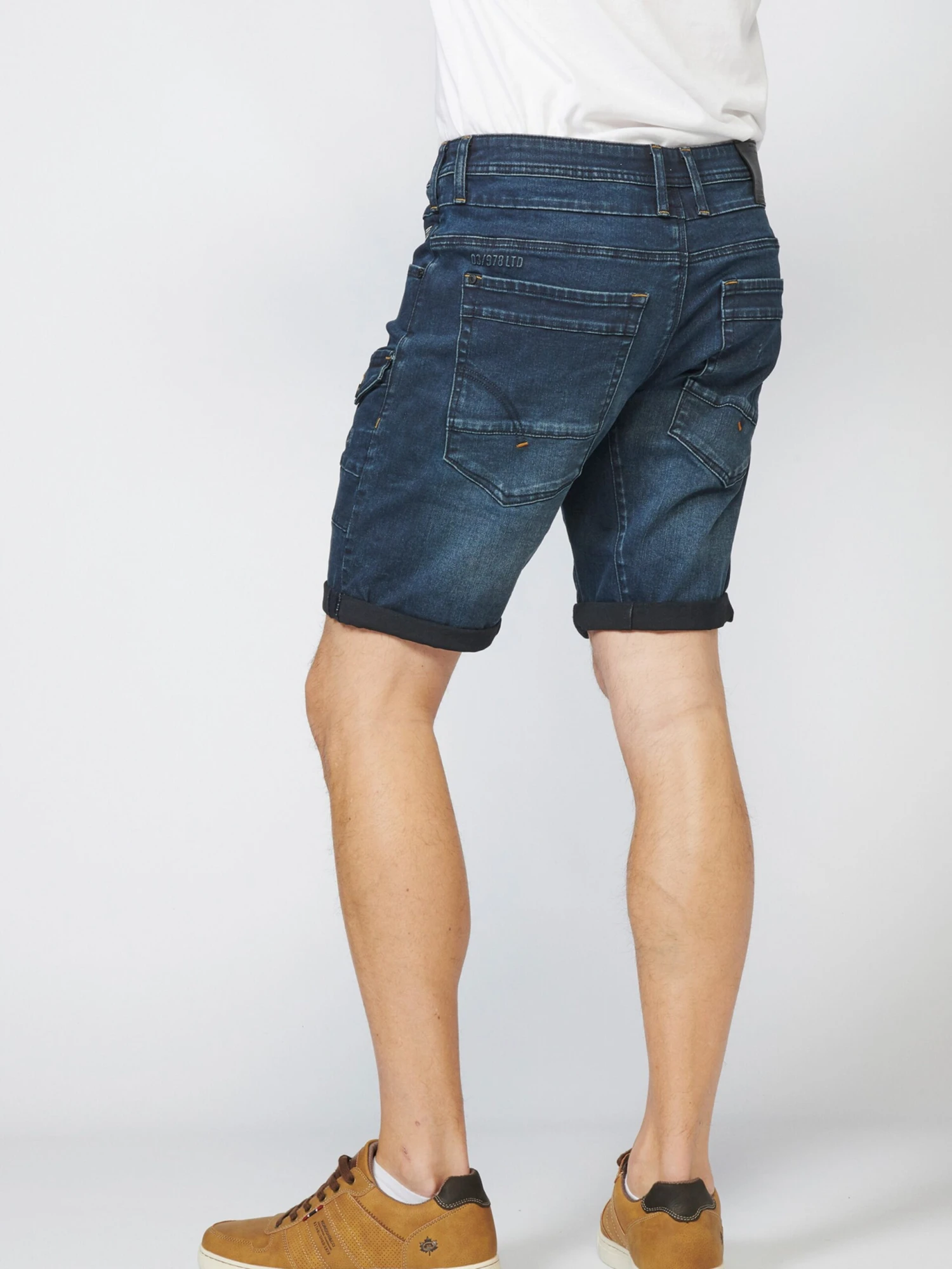Koroshi Denim Shorts Regular Jeans Heren Donkerblauw 5 Koroshi Denim Shorts Regular Jeans Heren Donkerblauw - Afbeelding 5