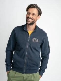 Petrol Industries Sweatvesten Sweatvest Heren Navy / Smoky Blue -Herenkleding Winkel fc10043a6cc8da5fb641c11954a44d50